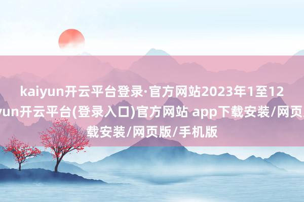 kaiyun开云平台登录·官方网站 2023年1至12月份-kaiyun开云平台(登录入口)官方网站 app下载安装/网页版/手机版