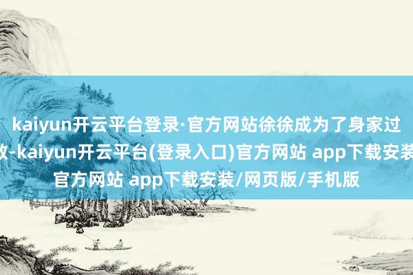 kaiyun开云平台登录·官方网站徐徐成为了身家过亿的A股超等牛散-kaiyun开云平台(登录入口)官方网站 app下载安装/网页版/手机版