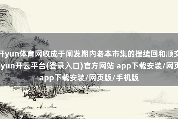 开yun体育网收成于阐发期内老本市集的捏续回和顺交投活跃-kaiyun开云平台(登录入口)官方网站 app下载安装/网页版/手机版