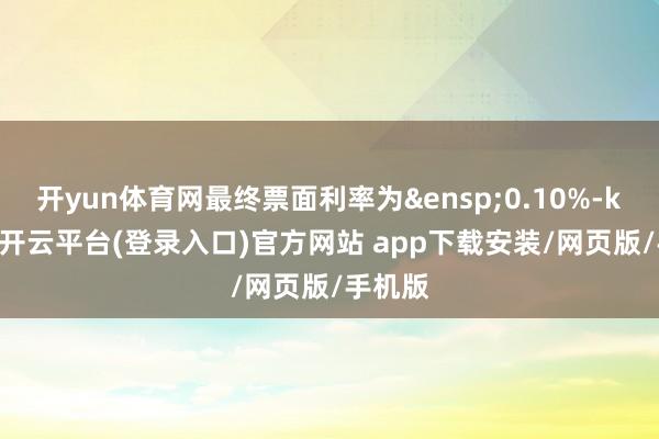 开yun体育网最终票面利率为&ensp;0.10%-kaiyun开云平台(登录入口)官方网站 app下载安装/网页版/手机版